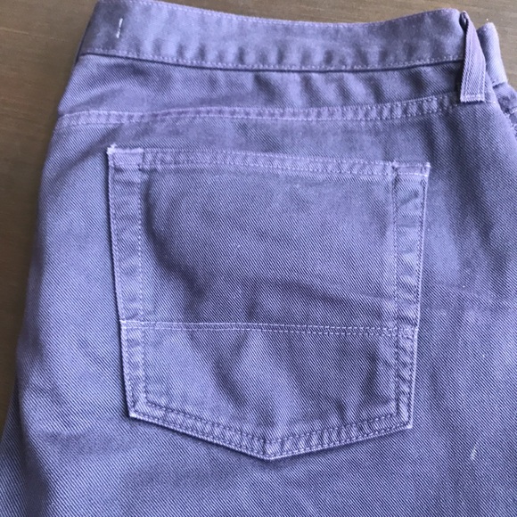VINCE PLUM COLOUR BUTTON FLY JEANS - Picture 5 of 7